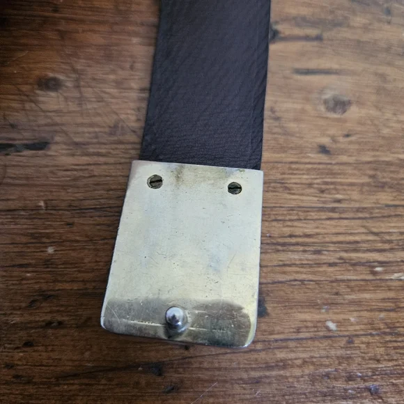 Vintage Vibora Snakeskin Belt With Metal Buckle - Picture 3 of 6